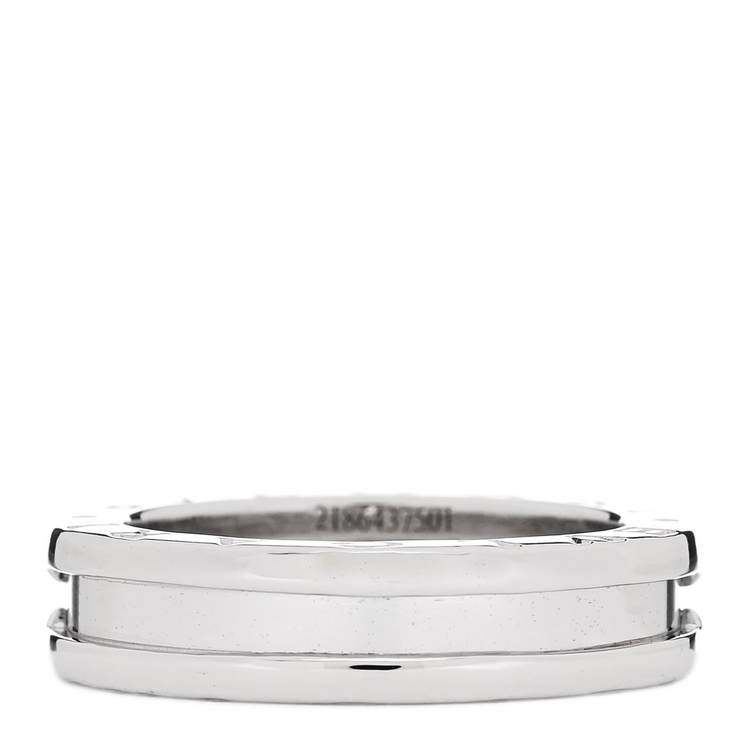 Bulgari 18K White Gold Diamond B.Zero1 Engagement Ring 51 5.75 4 of 8