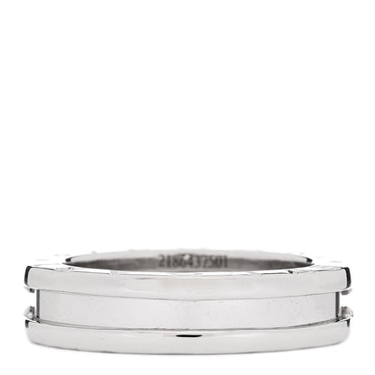 Bulgari 18K White Gold Diamond B.Zero1 Engagement Ring 51 5.75 4 of 8