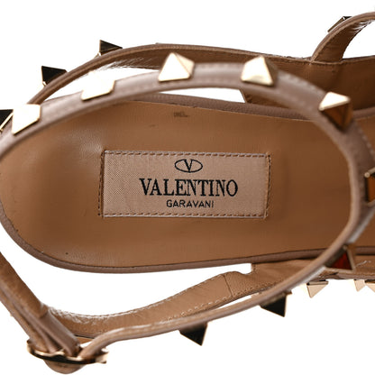 Valentino Garavani Patent Nappa Rockstud Ankle Strap 100mm Pumps 39.5 Poudre 4 of 8
