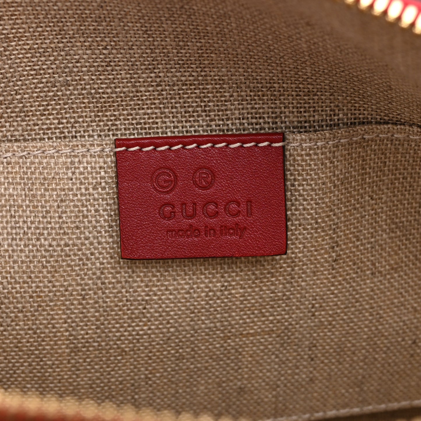 Soft Microguccissima Mini Dome Bag Rosso