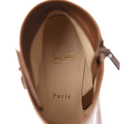 Christian Louboutin Calfskin Janis Alta 120 Booties 39 Cuoio 8 of 10