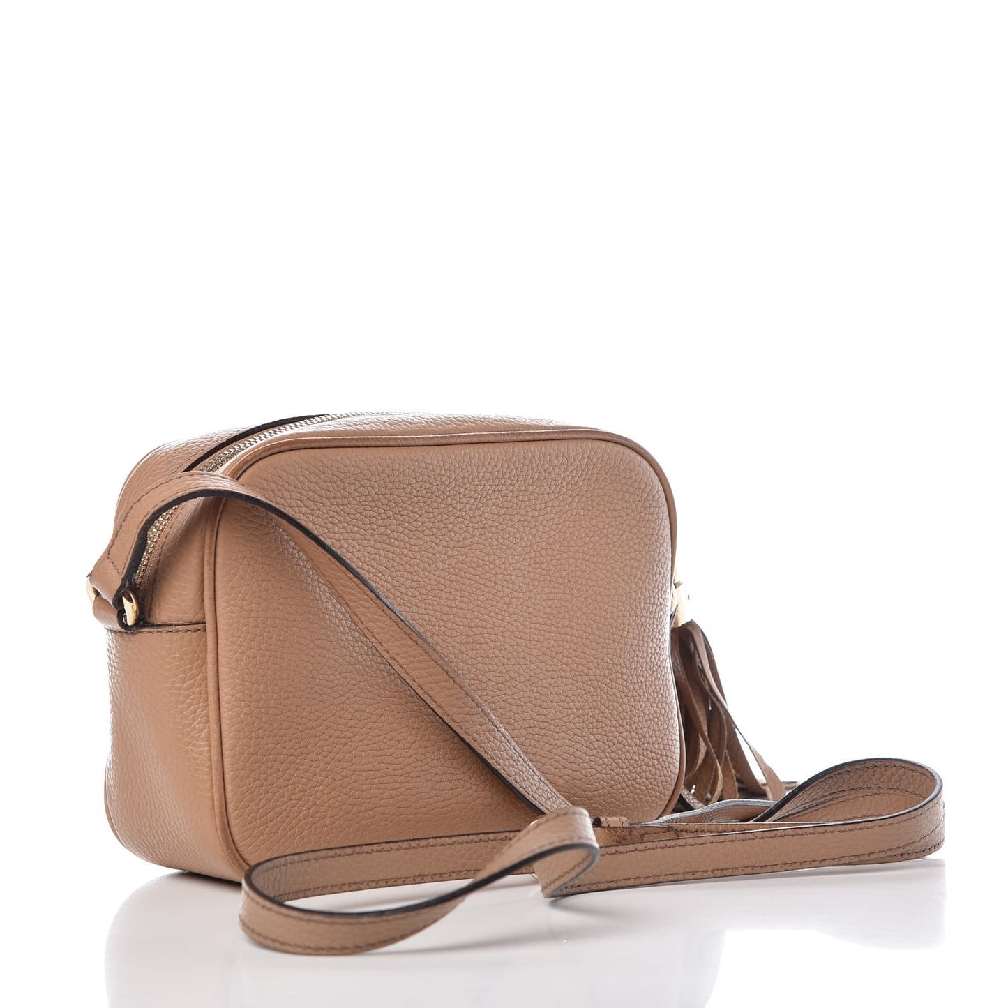 Pebbled Calfskin Small Soho Disco Bag Camelia