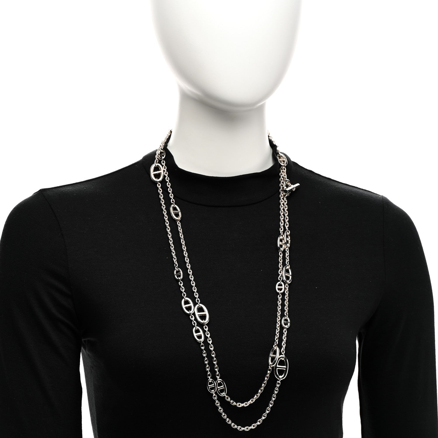Hermes Sterling Silver Farandole Necklace 160 2 of 6
