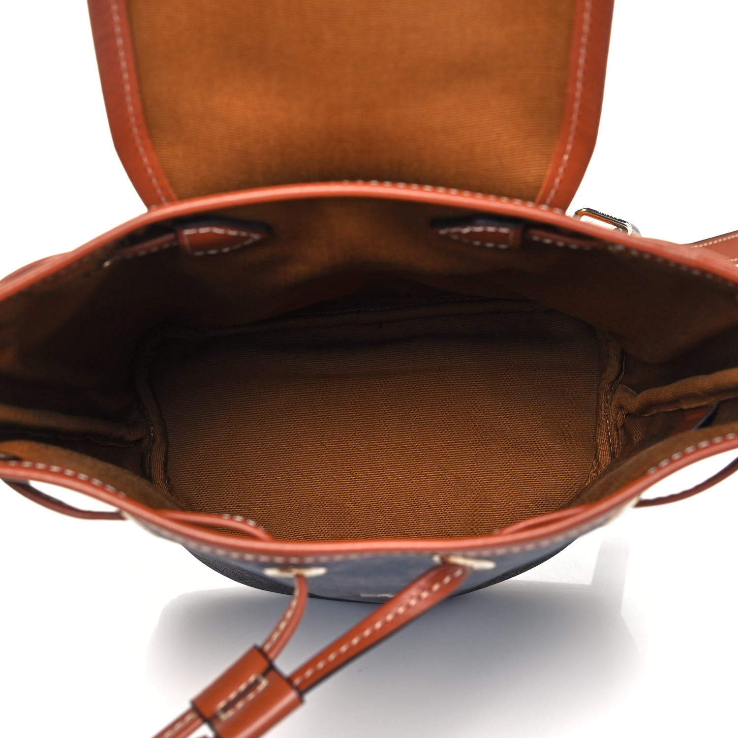 Celine Triomphe Canvas Calfskin Mini Folco Backpack Tan 7 of 9