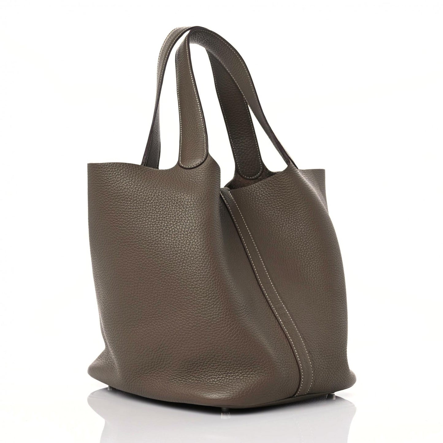 Taurillon Clemence Picotin Lock 26 GM Etoupe