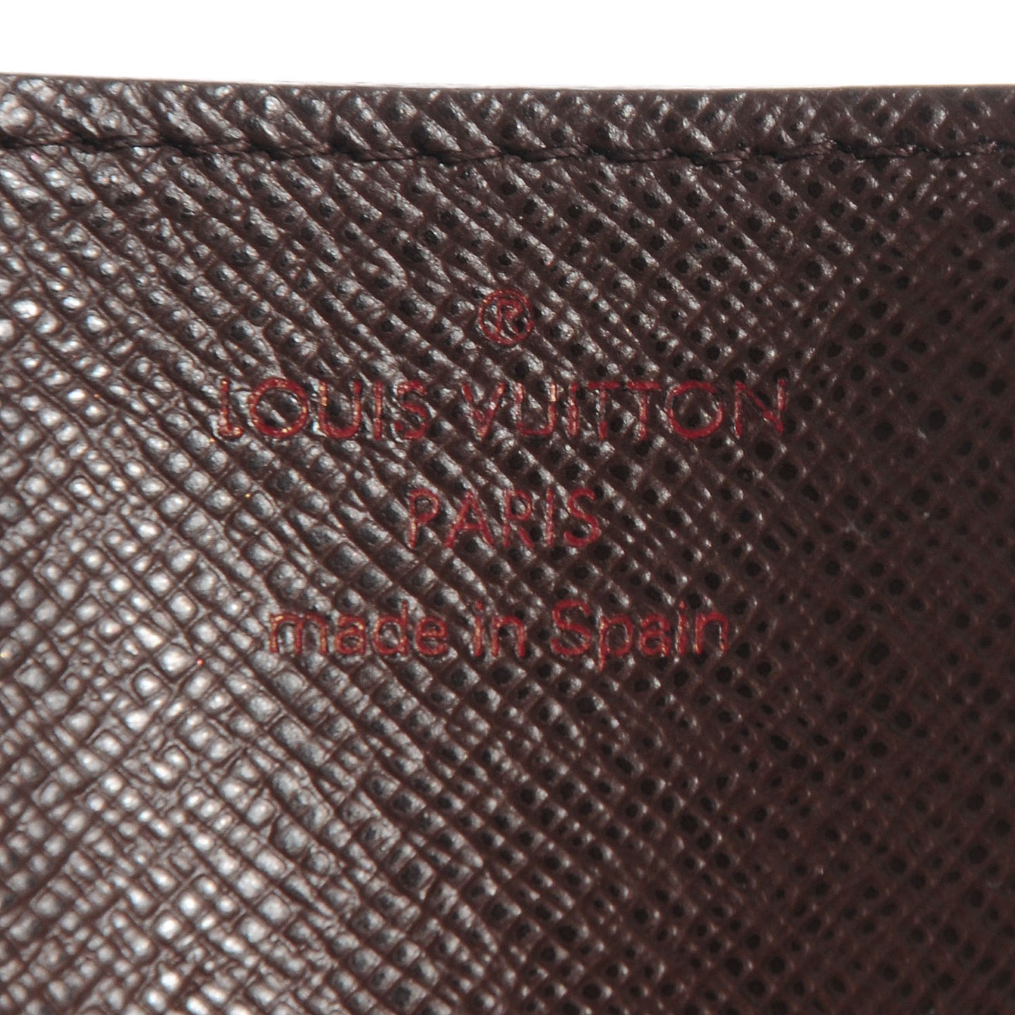 Damier Ebene Business Card Holder