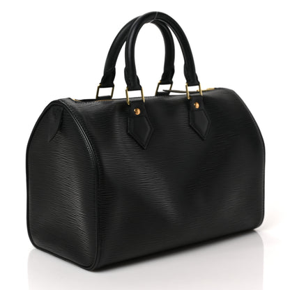 Louis Vuitton Epi Speedy 25 Black 3 of 8