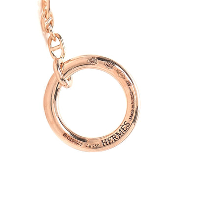 Hermes 18K Rose Gold Diamond PM New Farandole Pendant Necklace SH 4 of 5