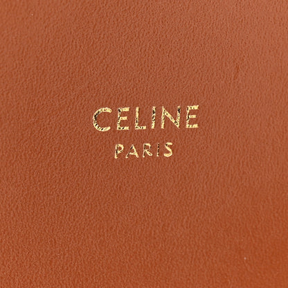 Celine Triomphe Canvas Calfskin Micro Drawstring Bucket Bag Tan 6 of 10
