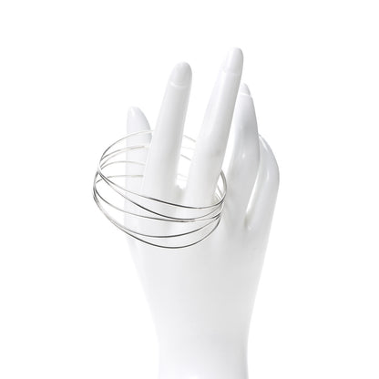 Tiffany Sterling Silver Elsa Peretti Five Row Wave Bracelet 2 of 4