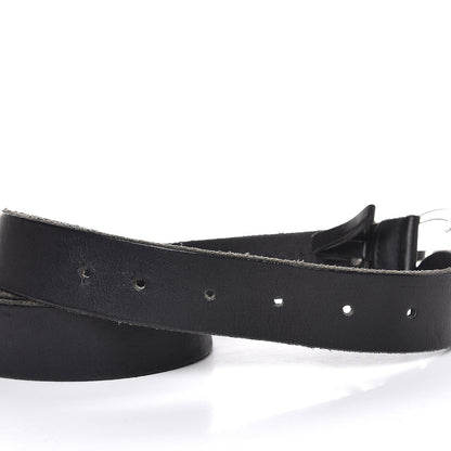 Gucci Cuoio Toscano Nickel Double G 30mm Belt 95 38 Black 4 of 6