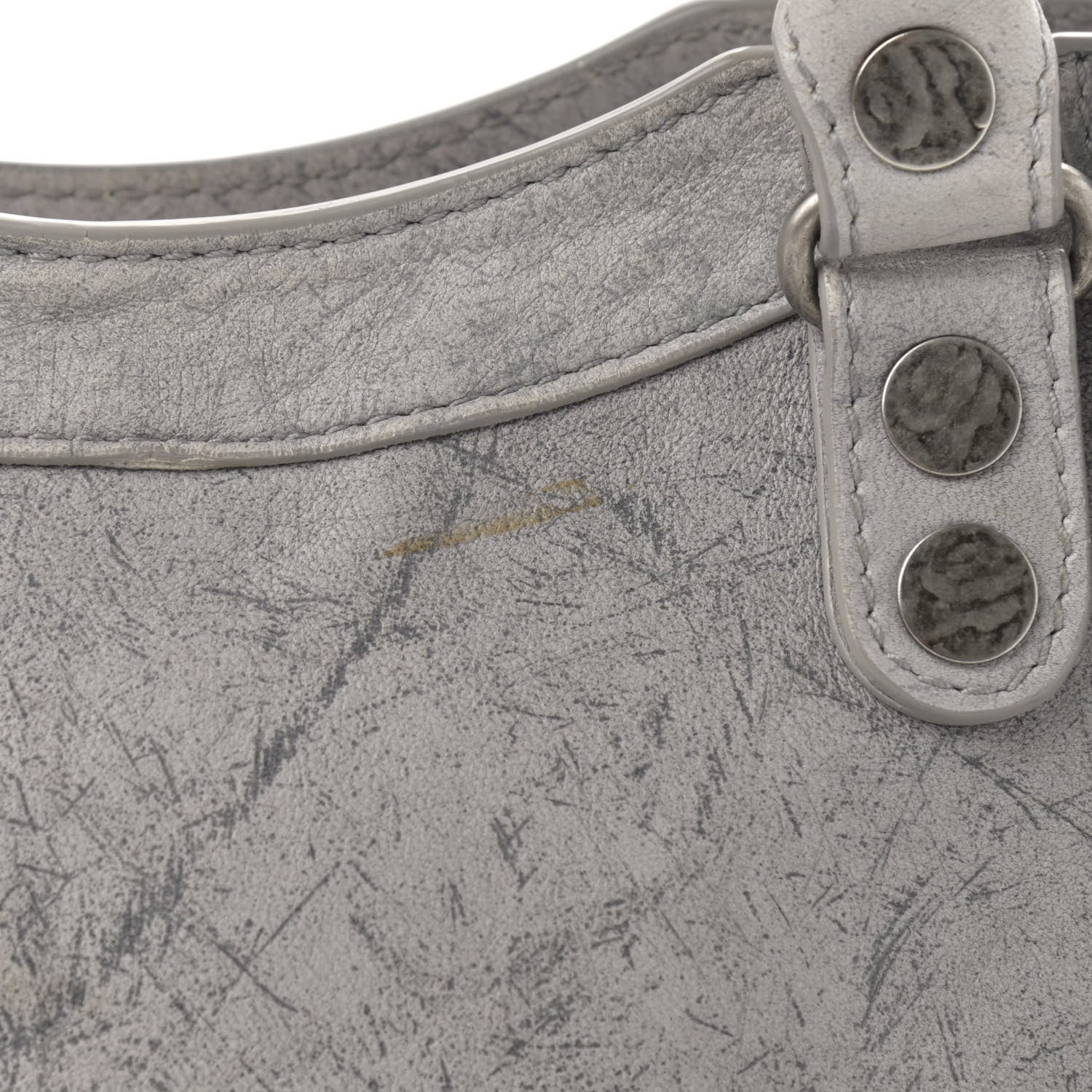 Balenciaga Agneau Marble Hardware Mini City Grey 11 of 13