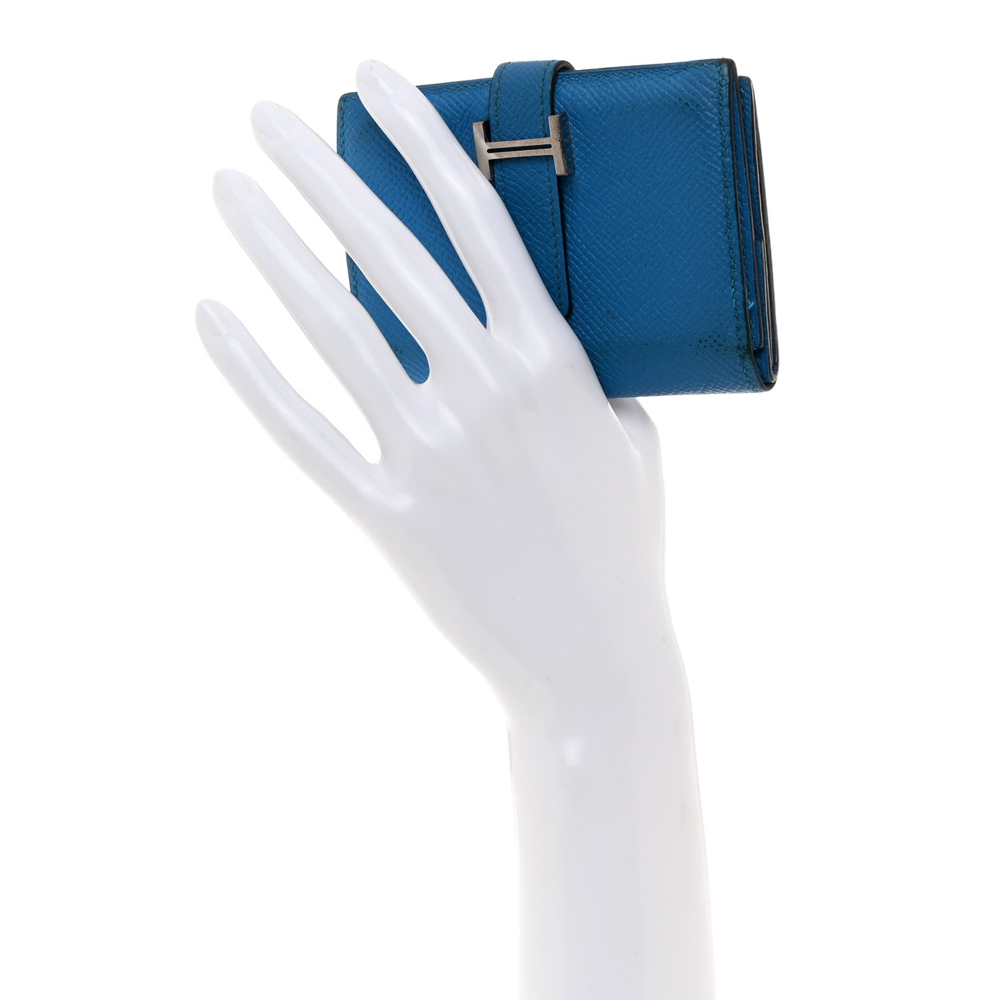 Epsom Mini Bearn Wallet Bleu Zellige