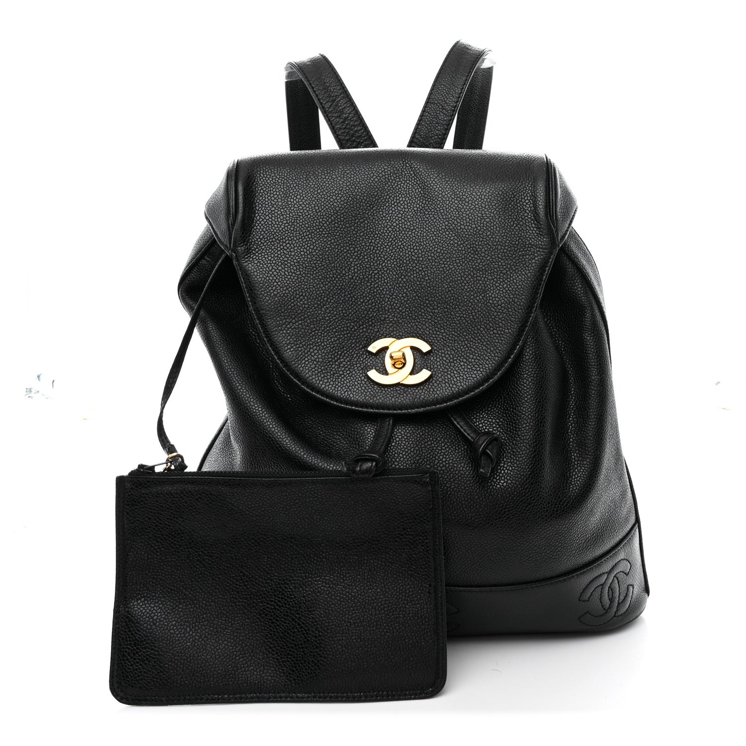 Chanel Caviar CC Backpack Black 3 of 15
