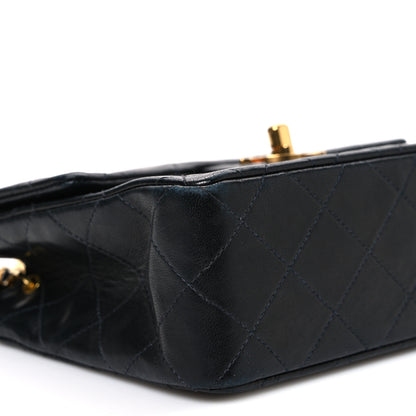 Chanel Lambskin Quilted Mini Square Flap Black 10 of 12