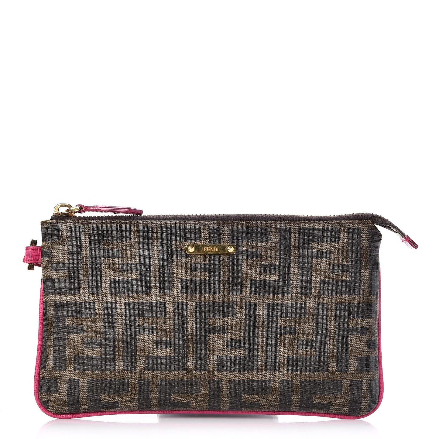 Zucca Spalmati Vitello Elite Pochette Tobacco Ciclamino