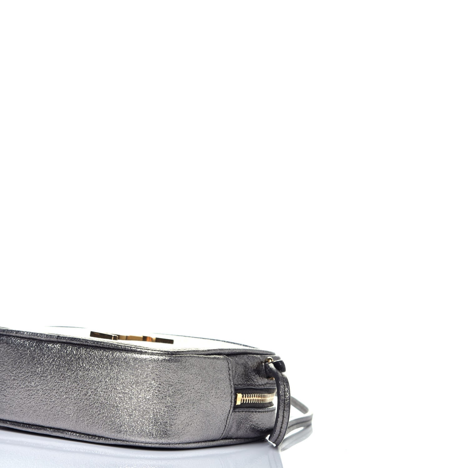 Saint Laurent Metallic Calfskin Monogram Blogger Bag Lapis 9 of 9