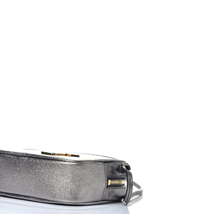 Saint Laurent Metallic Calfskin Monogram Blogger Bag Lapis 9 of 9