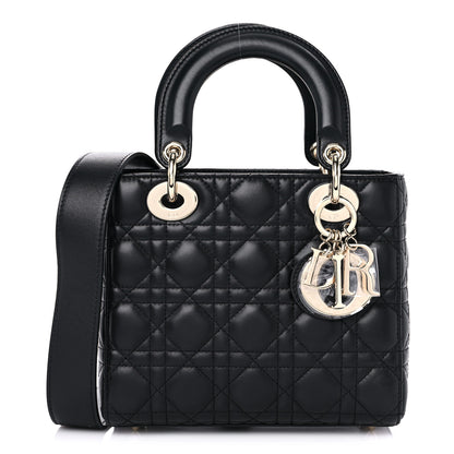 Christian Dior Lambskin Cannage Small Lucky Badges My Lady Dior Black 1 of 13
