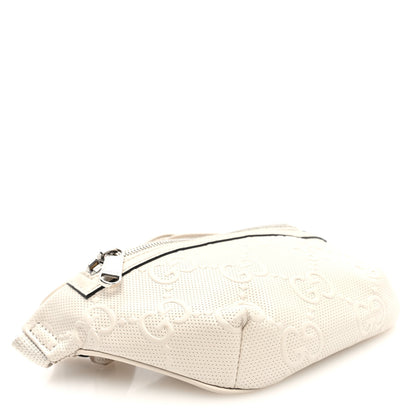 Gucci Calfskin GG Tennis Embossed Belt Bag Mystic White 4 of 10