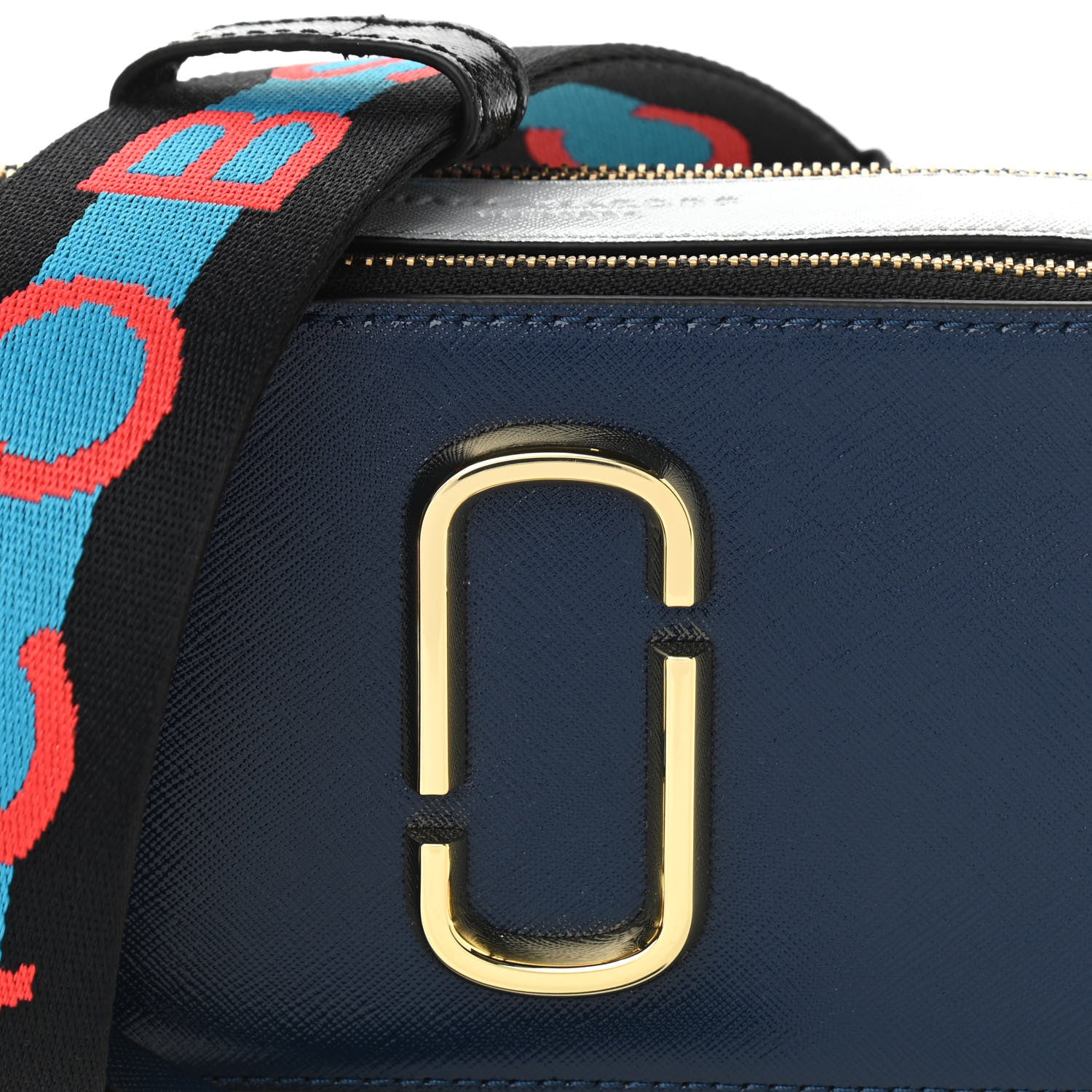 Marc Jacobs Saffiano Small Snapshot Camera Bag Blue Sea 9 of 11