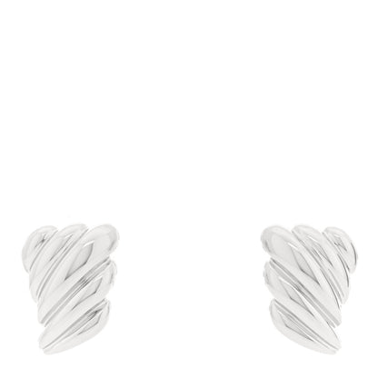 Anita Ko 18K White Gold Croissant Earrings 1 of 5