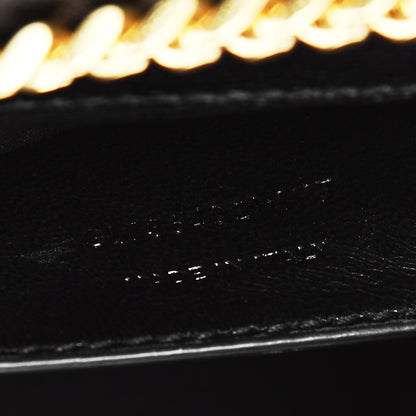 Saint Laurent Grain De Poudre Medium Classic Monogram Kate Satchel Black 7 of 7