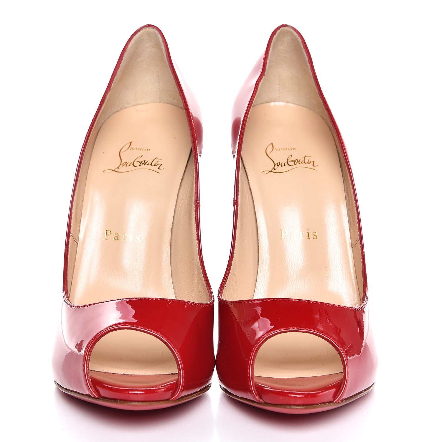 Christian Louboutin Patent Maryl 120 Pumps 39 Red 2 of 10