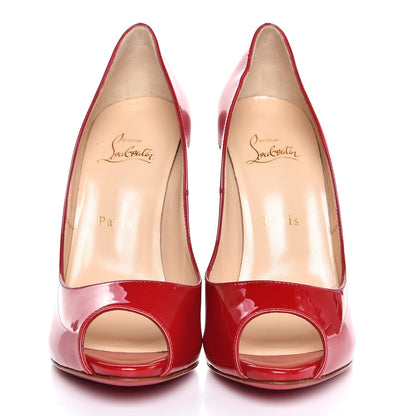 Christian Louboutin Patent Maryl 120 Pumps 39 Red 2 of 10