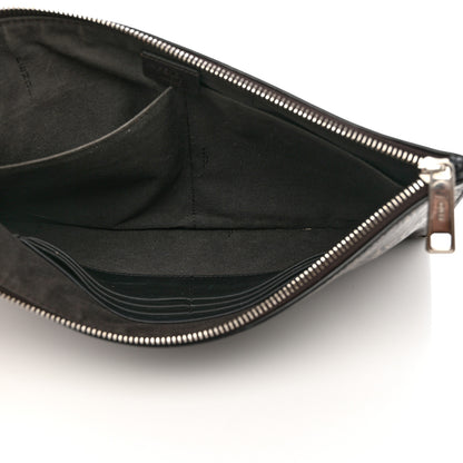 Fendi X SARAH COLEMAN Vitello Grace Light Micro FF Vertigo Embossed Flat Clutch Maya Black 6 of 8