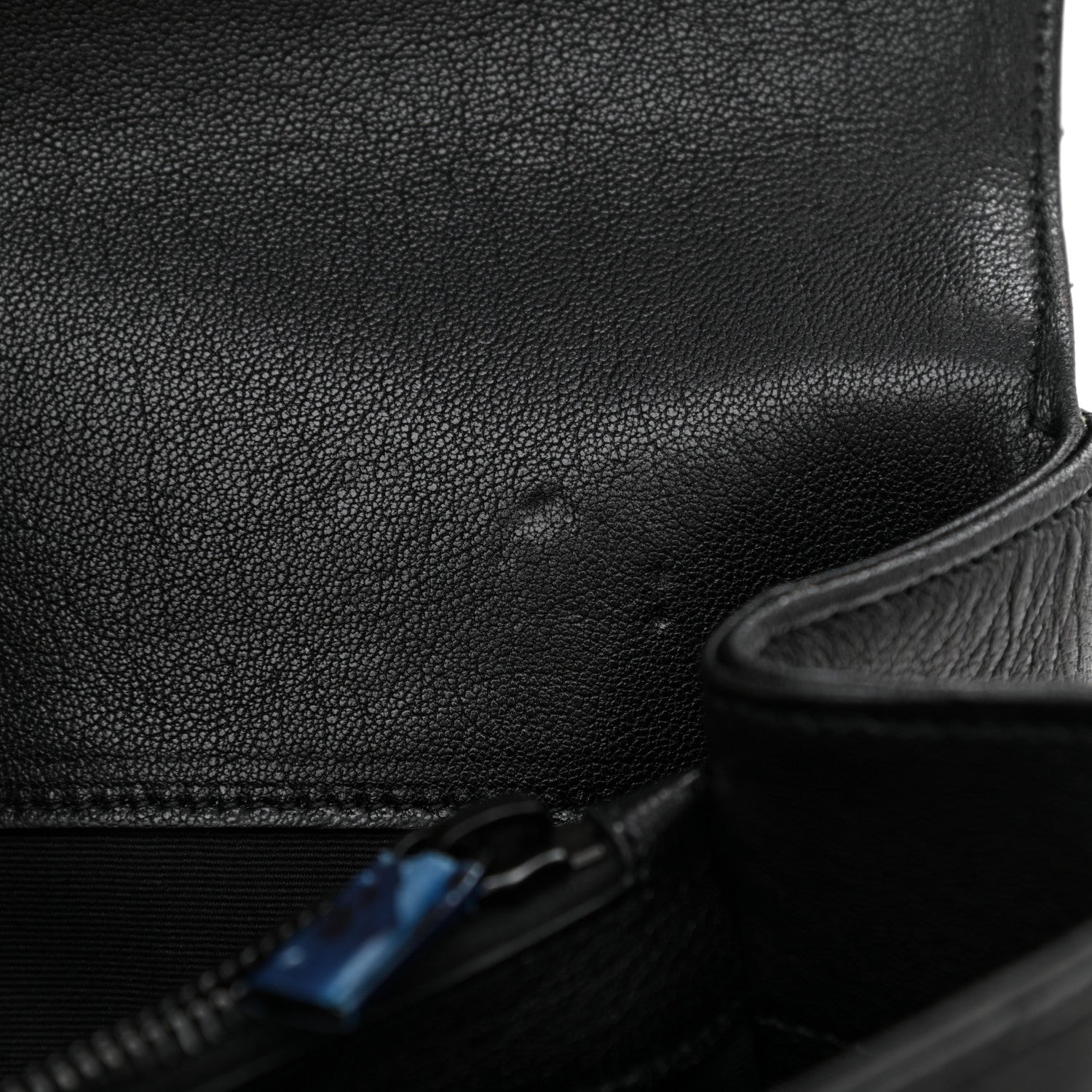 Saint Laurent Sheepskin Matelasse Chevron Monogram Monochrome Large College Satchel Black 7 of 9