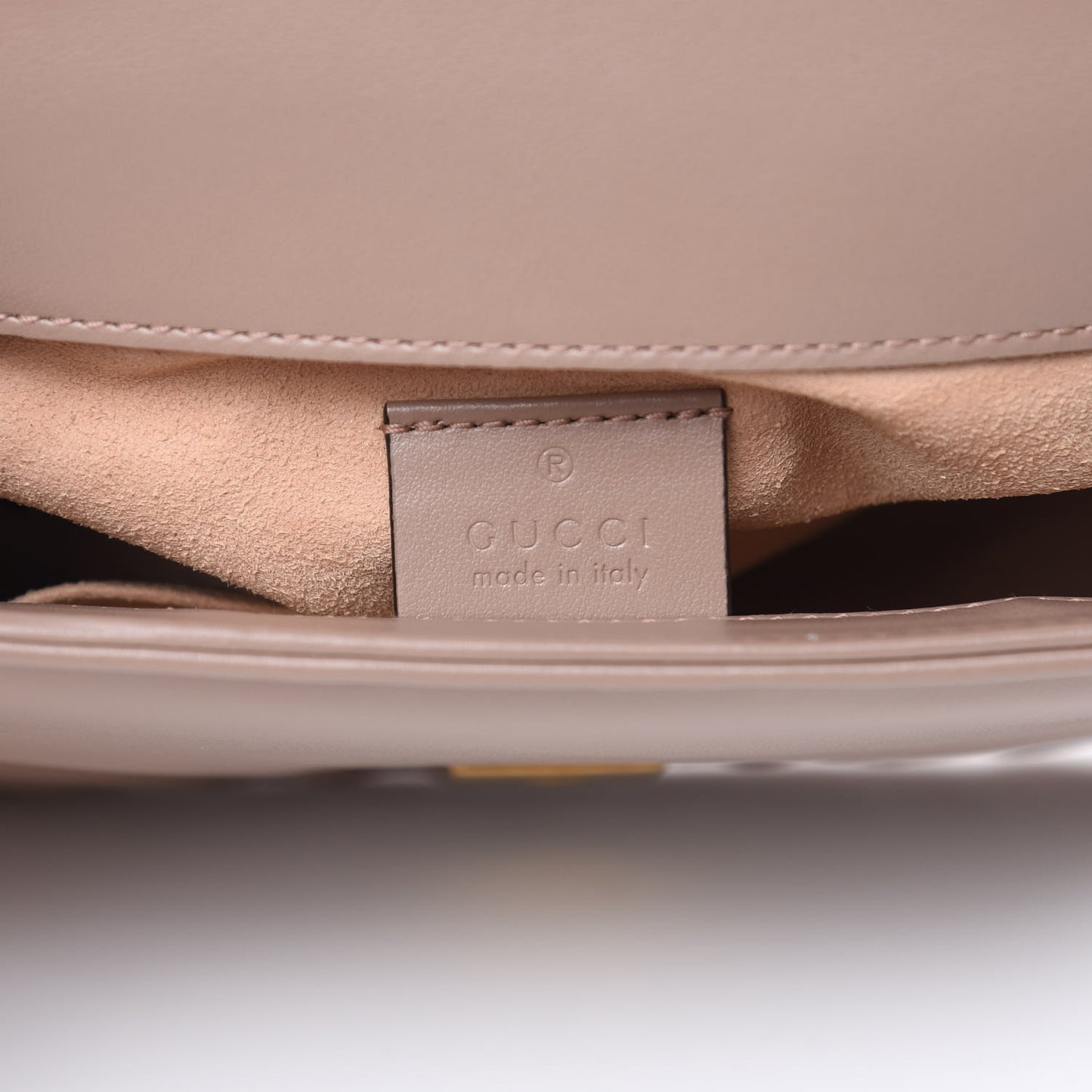 Calfskin Matelasse Mini GG Marmont Top Handle Shoulder Bag Porcelain Rose