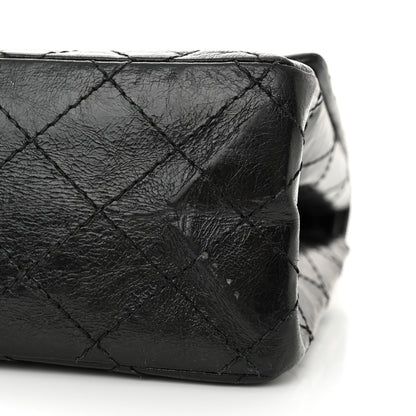 Chanel Glazed Aged Calfskin Quilted 2.55 Reissue 226 Flap So Black 10 of 11