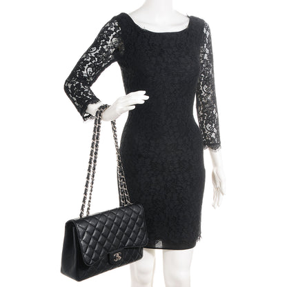 Chanel Caviar Jumbo Single Flap Black 2 of 8