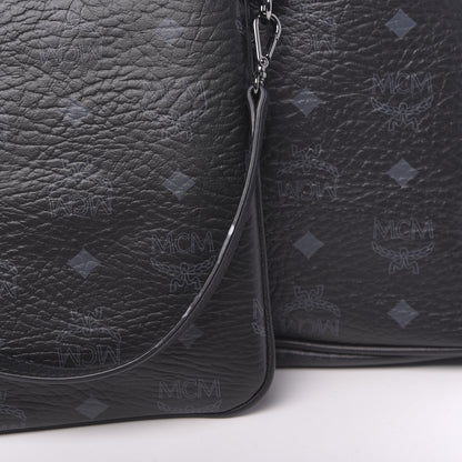 MCM Visetos Medium Liz Reversible Shopper Tote Black 11 of 17