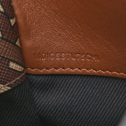 Burberry E-Canvas Monogram Top Handle Pouch Bridle Brown 8 of 11