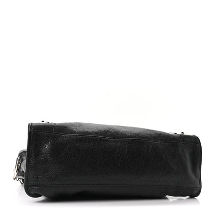 Balenciaga Chevre Silver Metallic Edge Hardware City Black 4 of 10