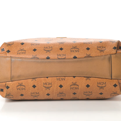 MCM Visetos Medium Drawstring Shopper Cognac 13 of 19