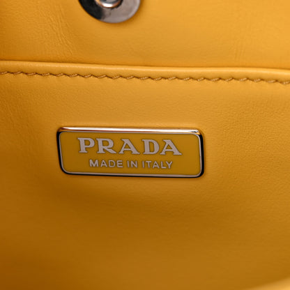 Prada Spazzolato Cleo Shoulder Bag Sole Black 6 of 9