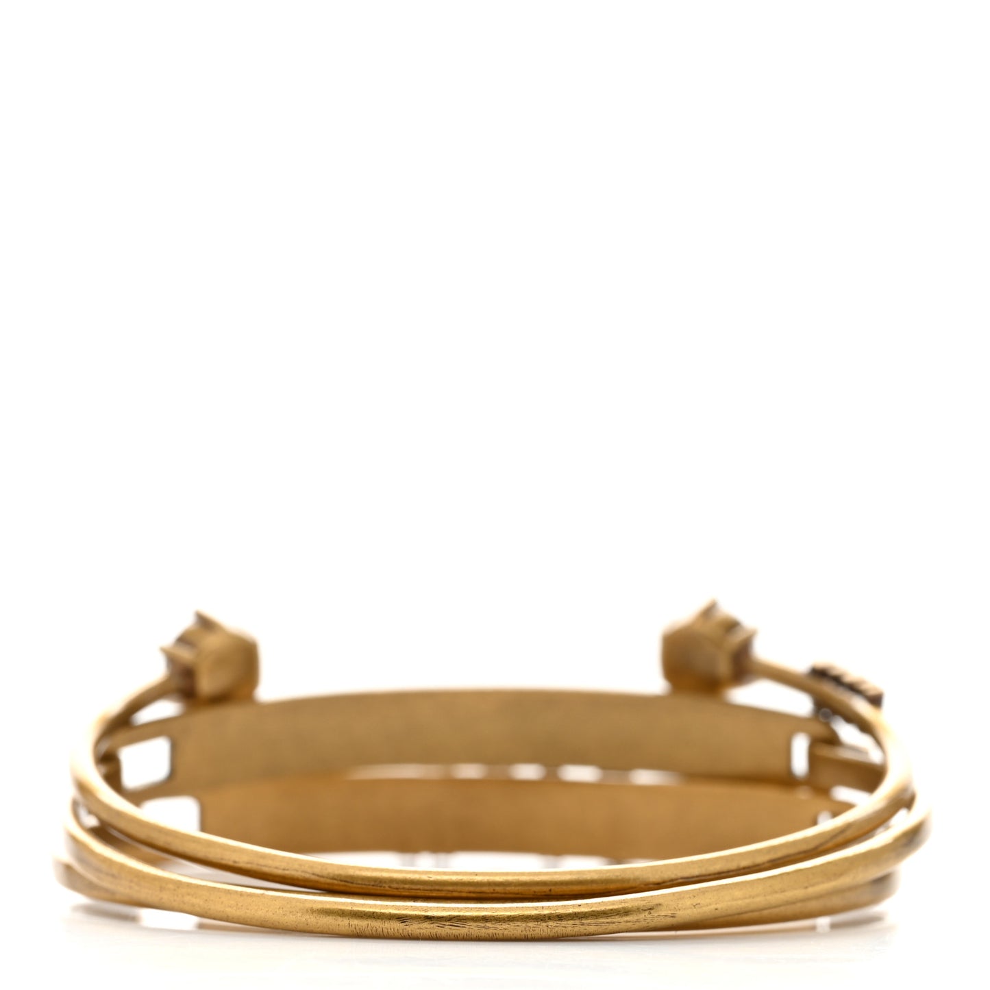 Metal Crystal Dio(r)evolution Bracelet Set Gold