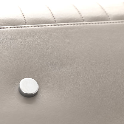 Saint Laurent Calfskin Y Quilted Monogram Large Loulou Chain Satchel Light Grey 13 of 14