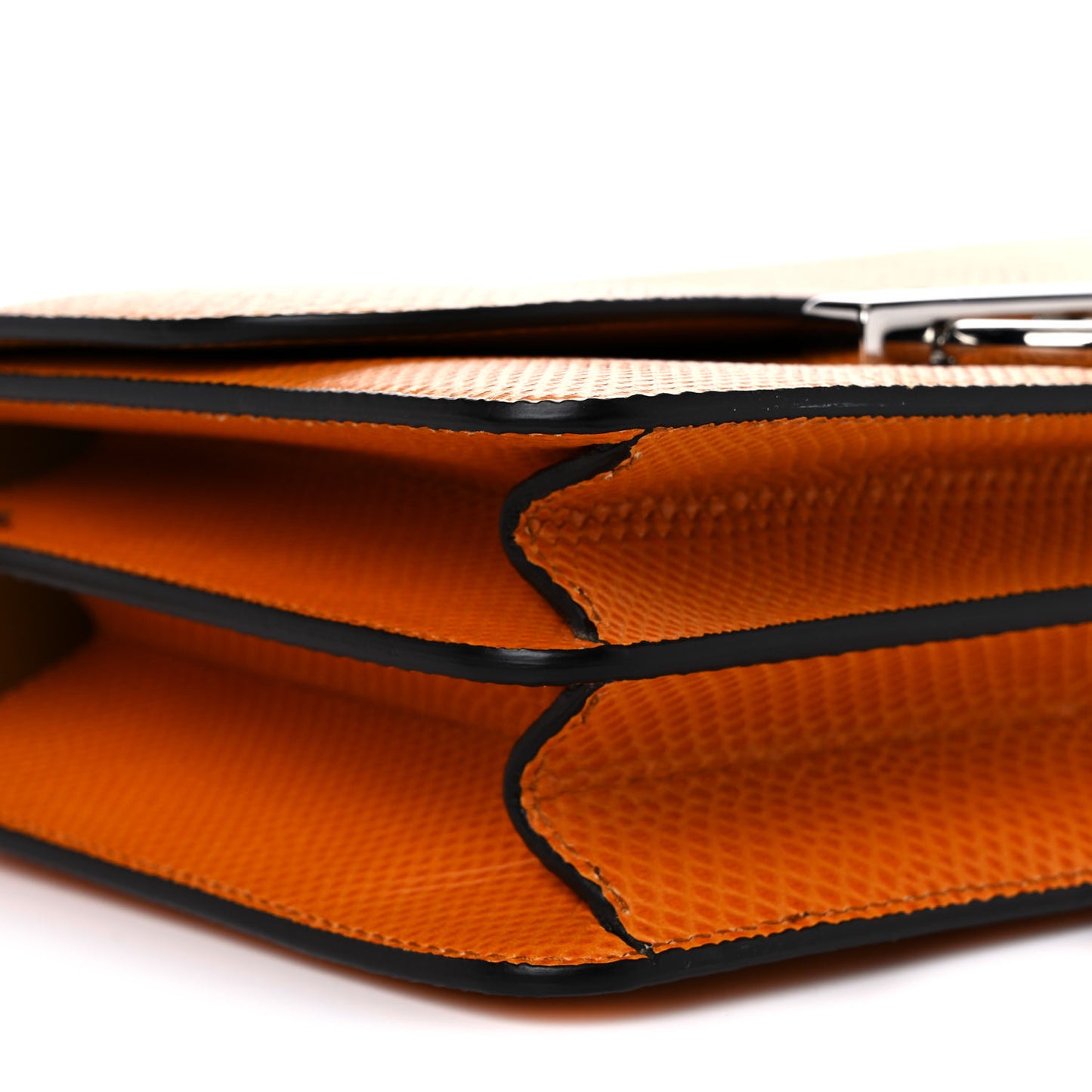 Hammered Calfskin Small Joanne Crossbody Orange