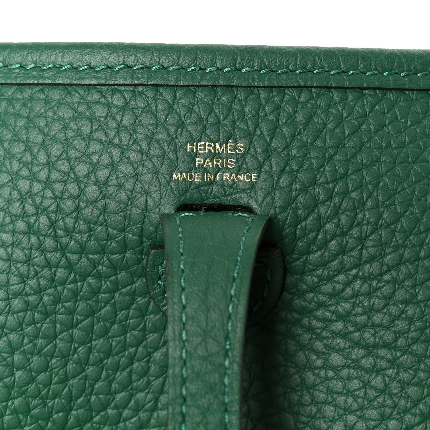 Hermes Taurillon Clemence Evelyne TPM Vert Vertigo 6 of 11