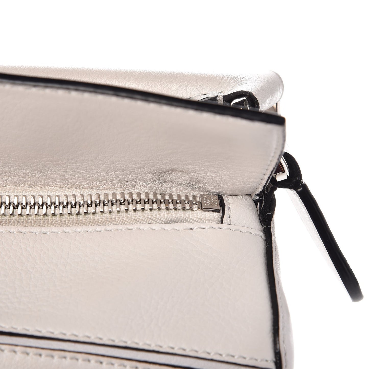 Calfskin Small Puzzle Bag White