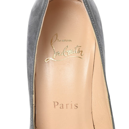 Christian Louboutin Suede Palais Royal 140 Pumps 37 Grey 5 of 11