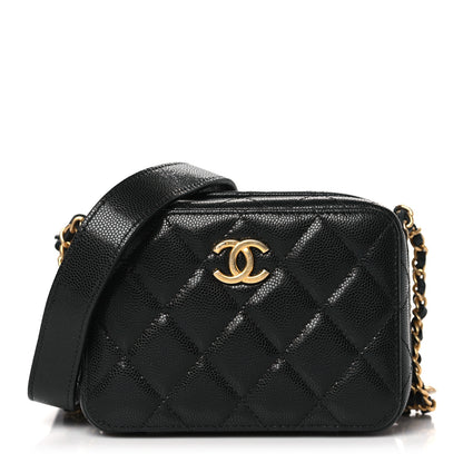 Chanel Caviar Quilted Twist Your Buttons Clutch With Chain Black 1 of 10