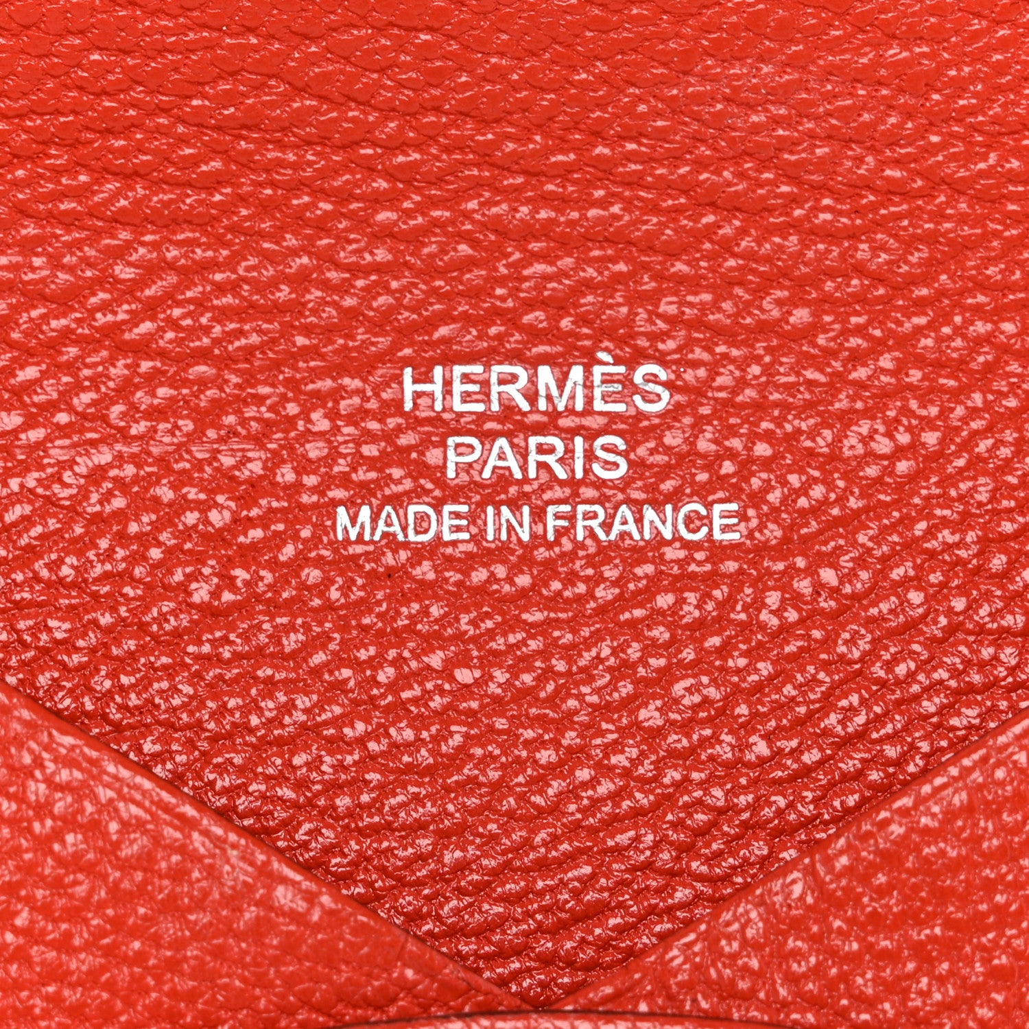 Hermes Chevre Mysore Calvi Card Case Capucine 6 of 10