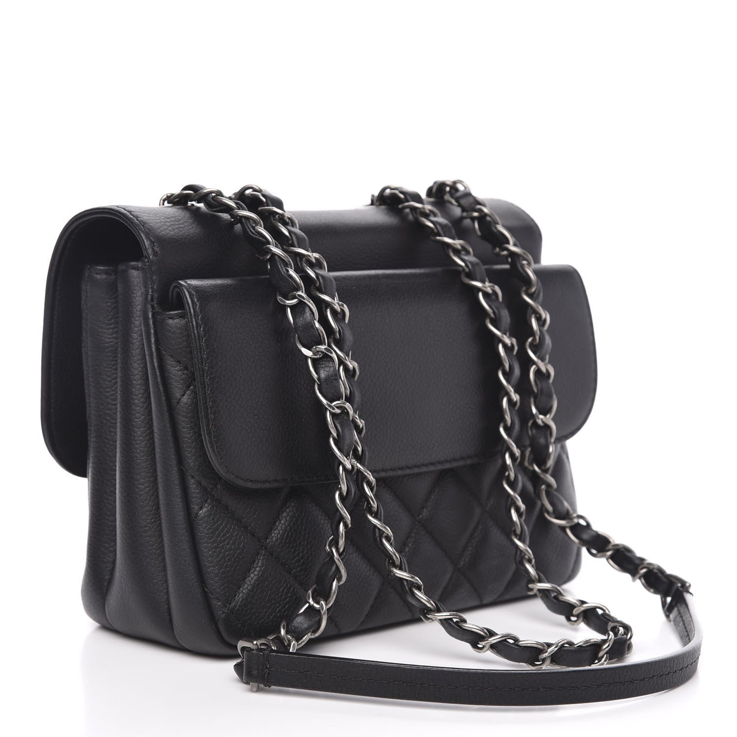 Chanel Caviar Quilted Mini All About Flap Bag Black 3 of 11