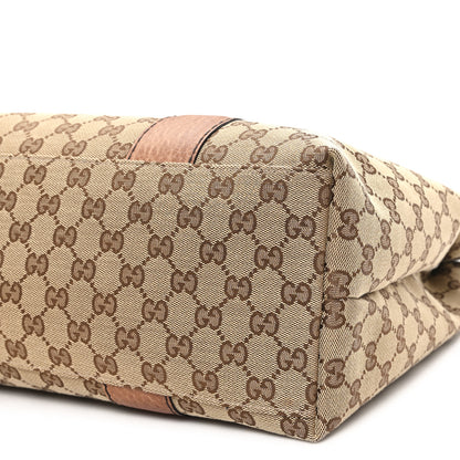 Gucci Monogram Medium Bamboo Bar Tote Brown 10 of 10