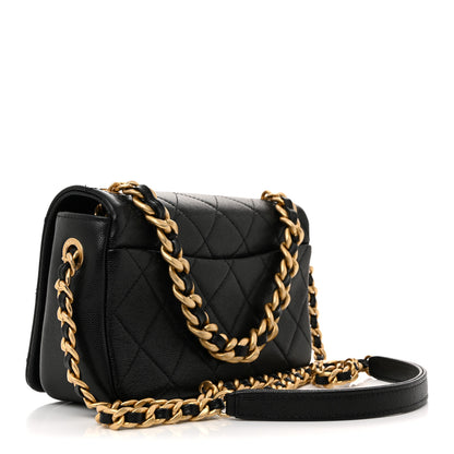 Chanel Caviar Quilted Small Fashion Therapy Flap Bag Black 3 of 11